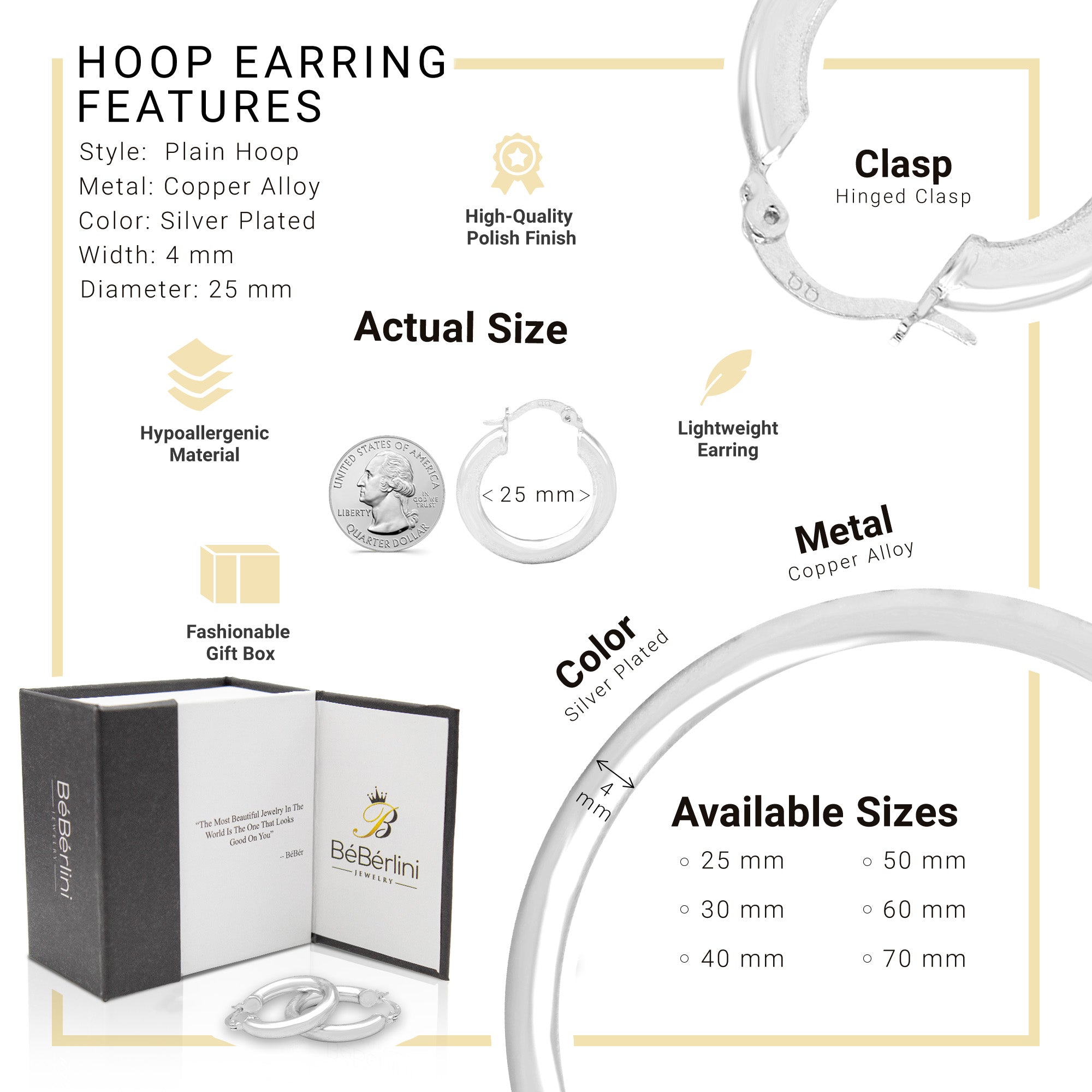 Hoop Earrings Jewelry Box 