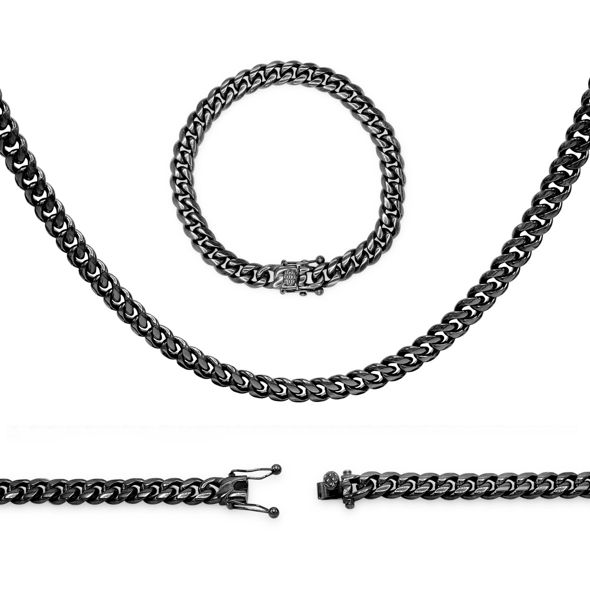 Beberlini Women's Lock Pendant Necklace Set