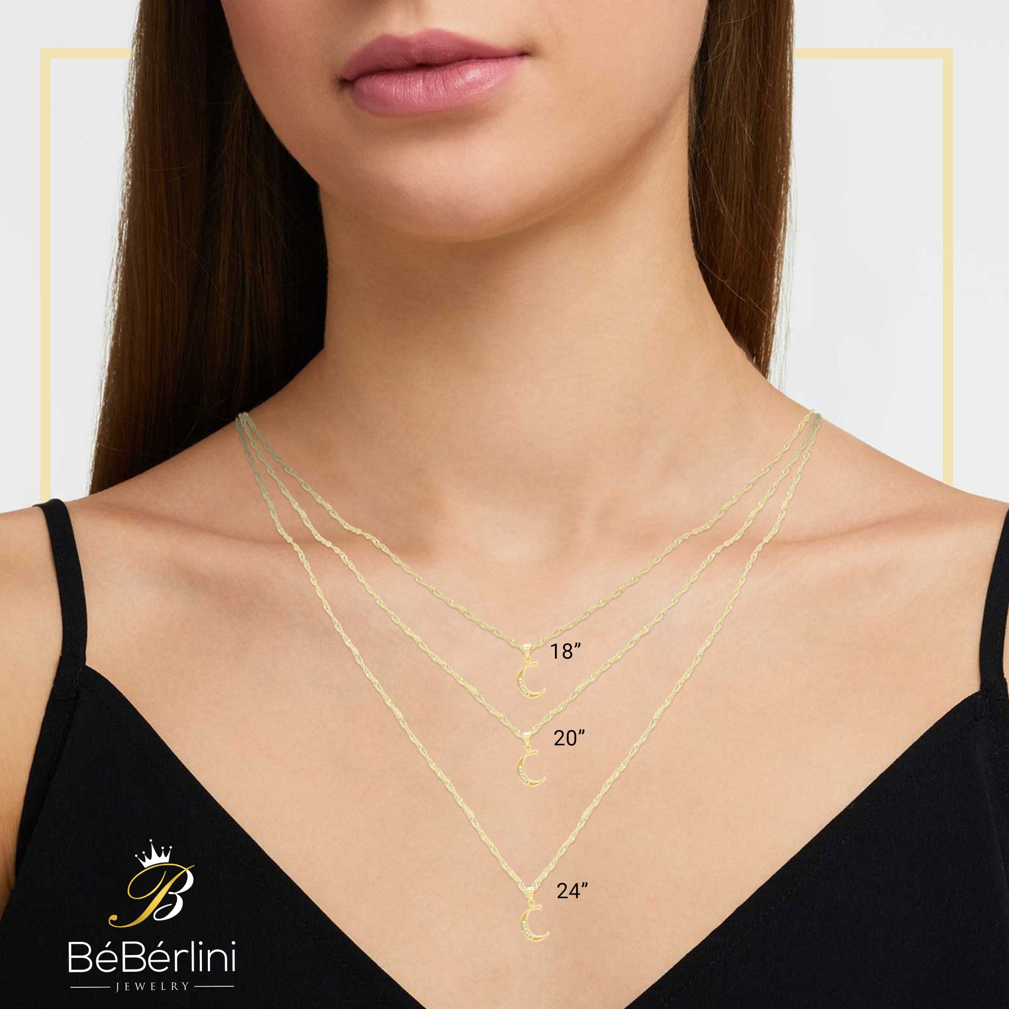 Alphabet Charm Rope Chain Necklace