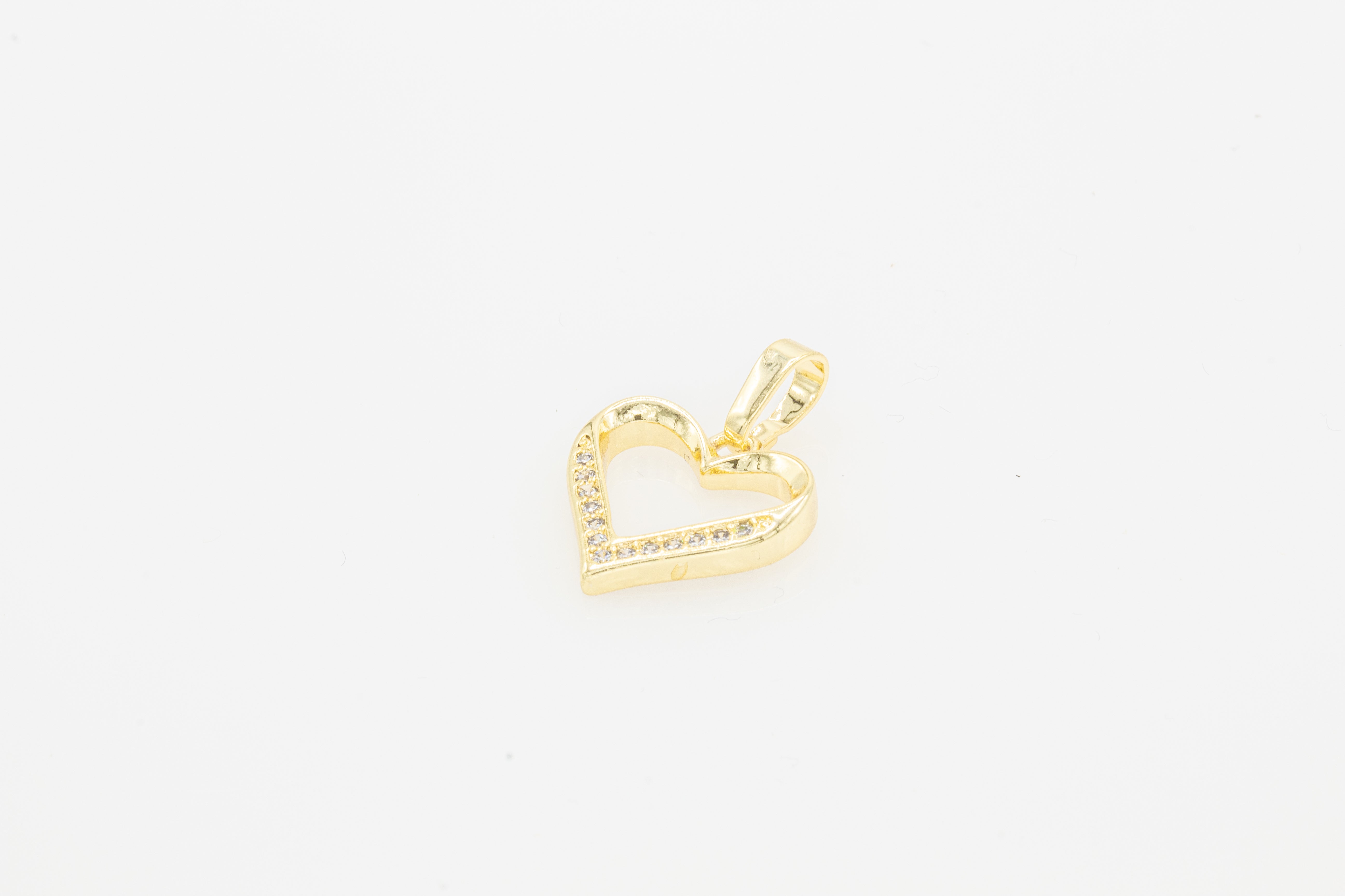 14K Gold Filled Heart Pendant For Women
