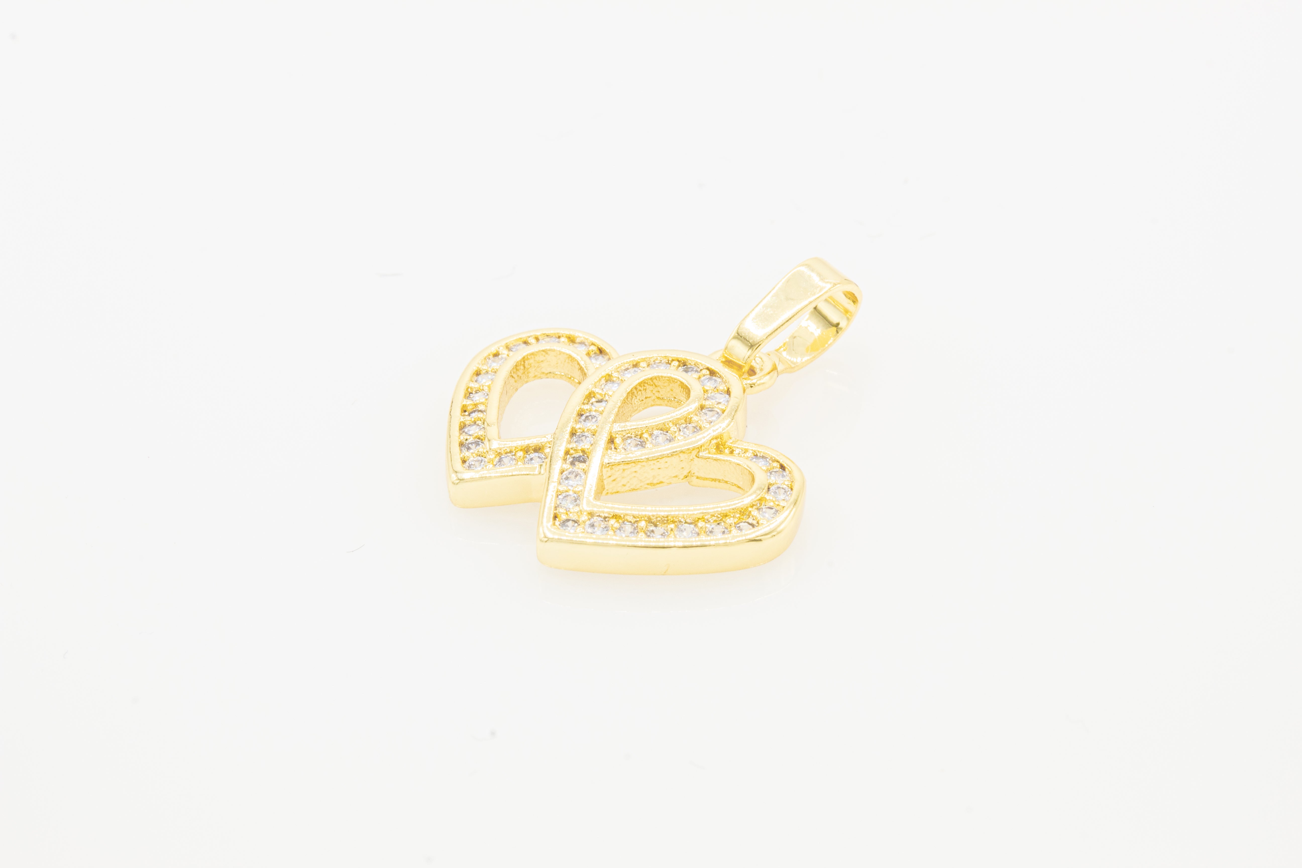 CZ 14K Gold Filled Heart Pendant