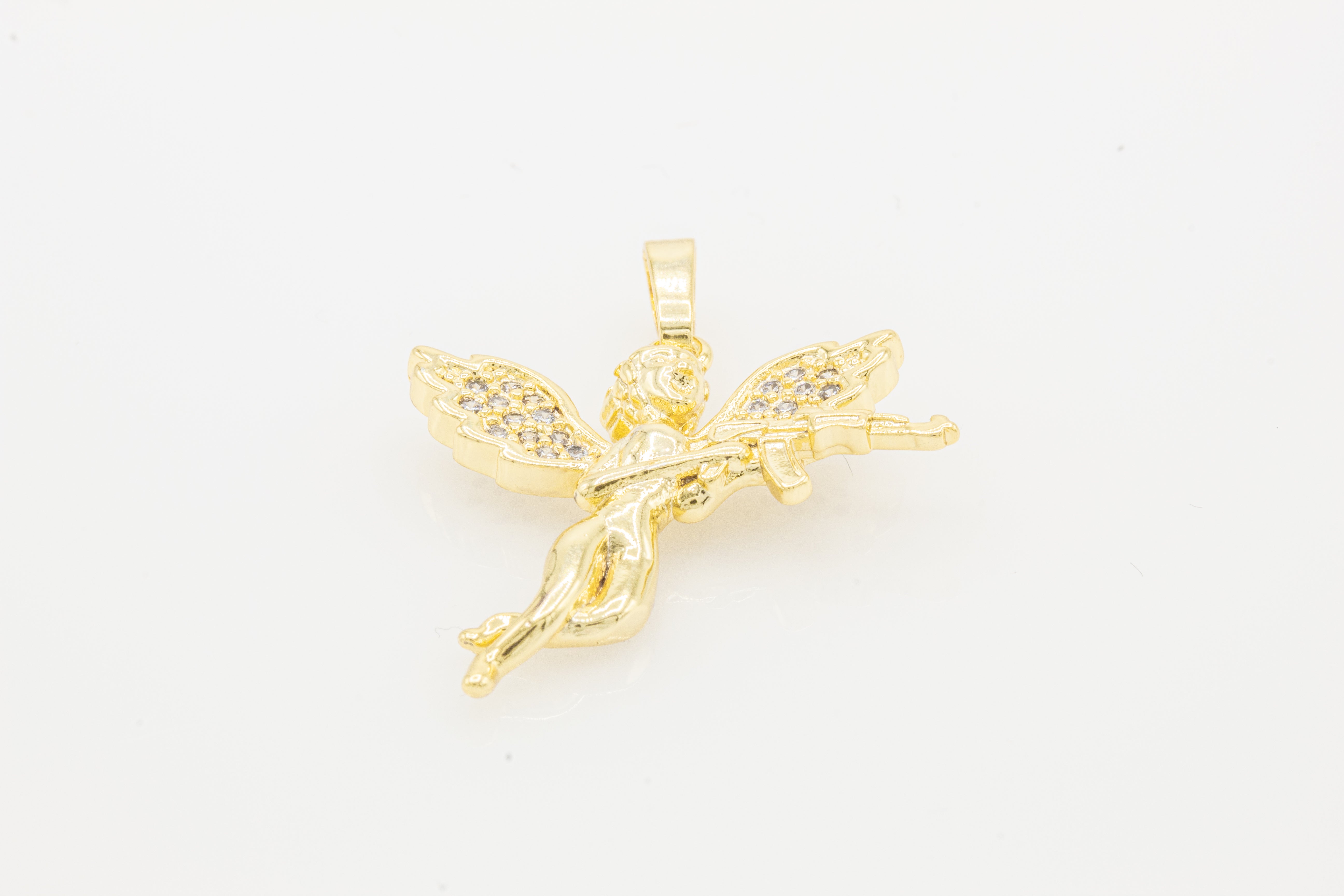 Angel With Gun Charm Women Jewelry