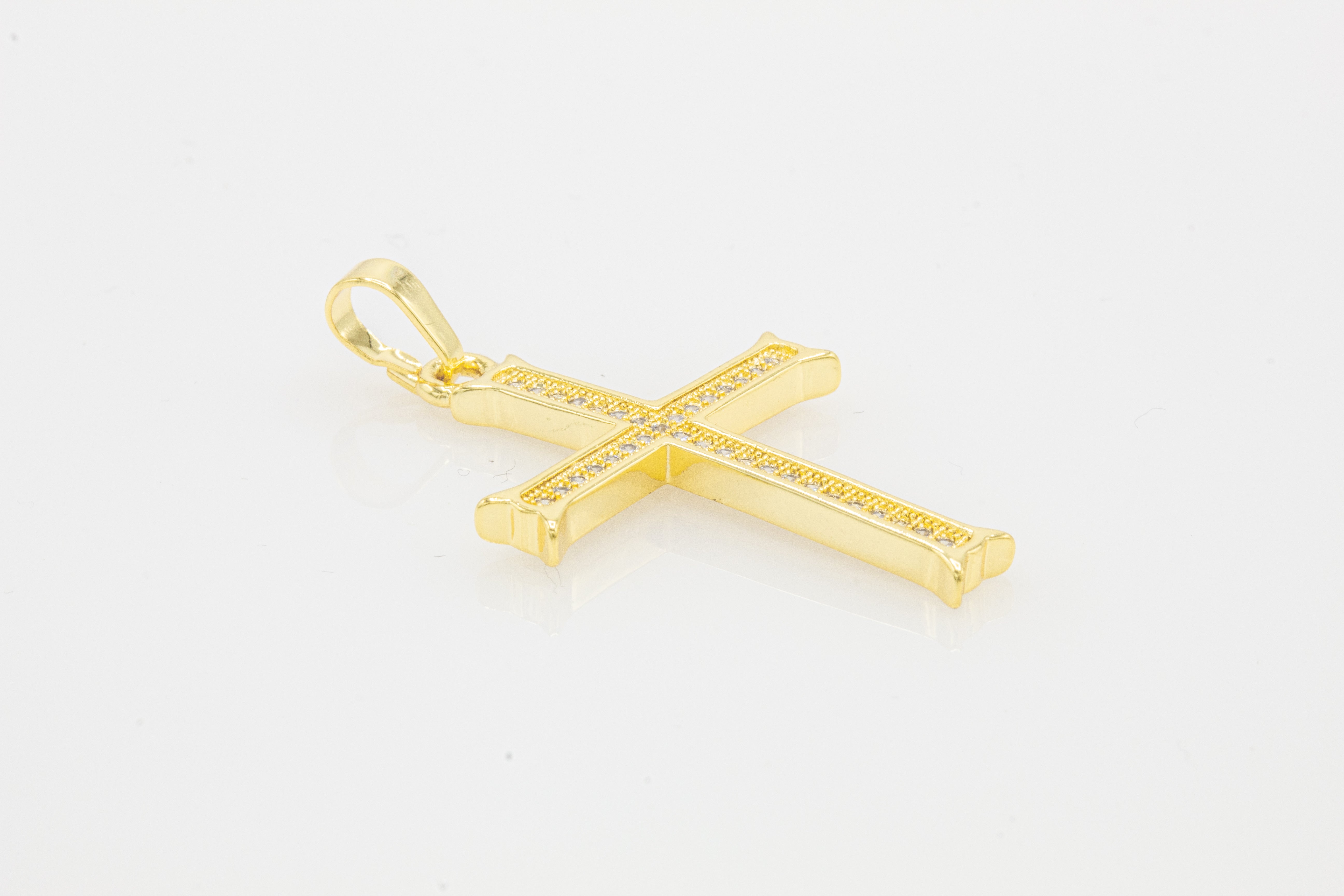 CZ 14K Gold Filled Cross Pendant Jewelry