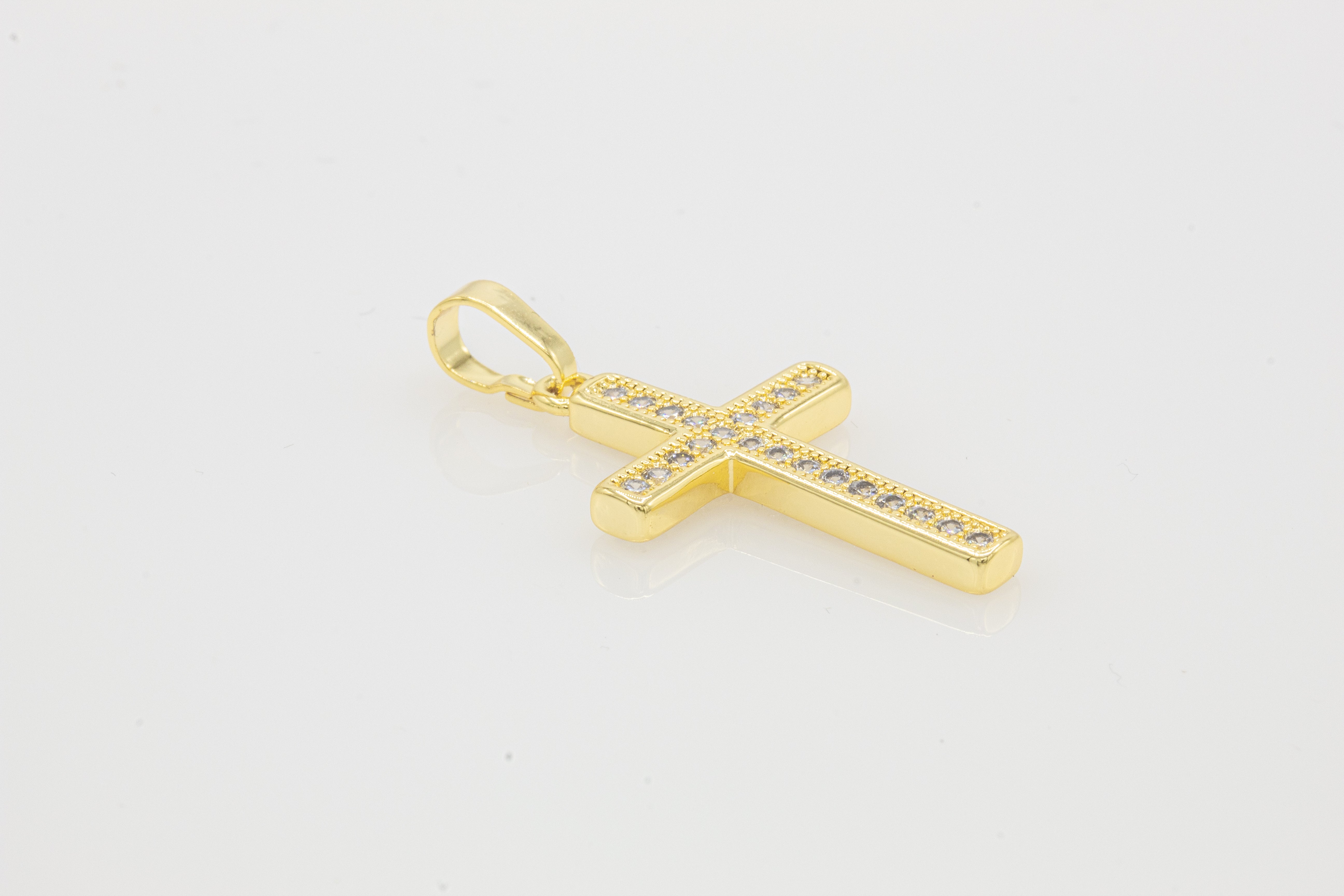 14 K Gold Plated Cross Pendant