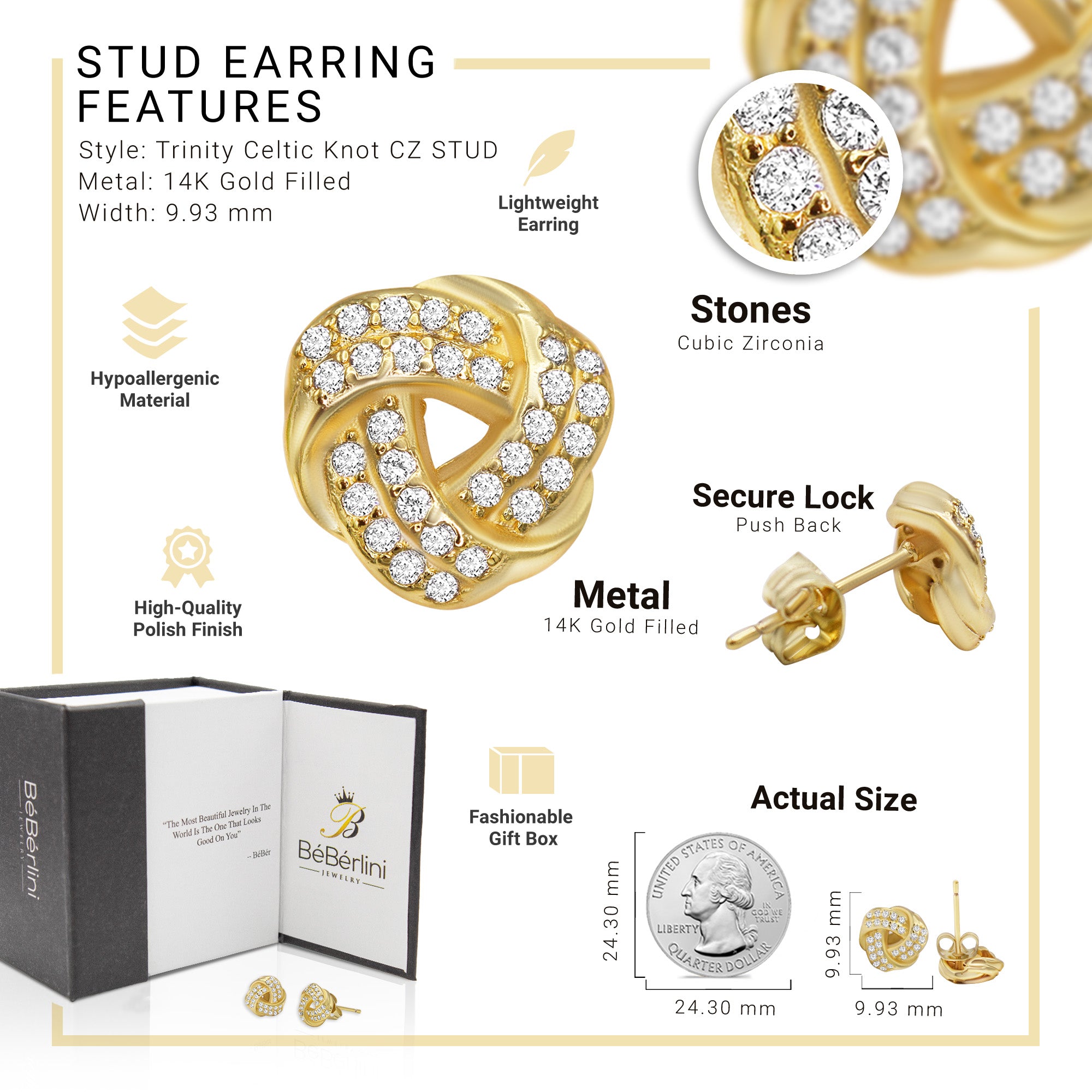 women stud earrings