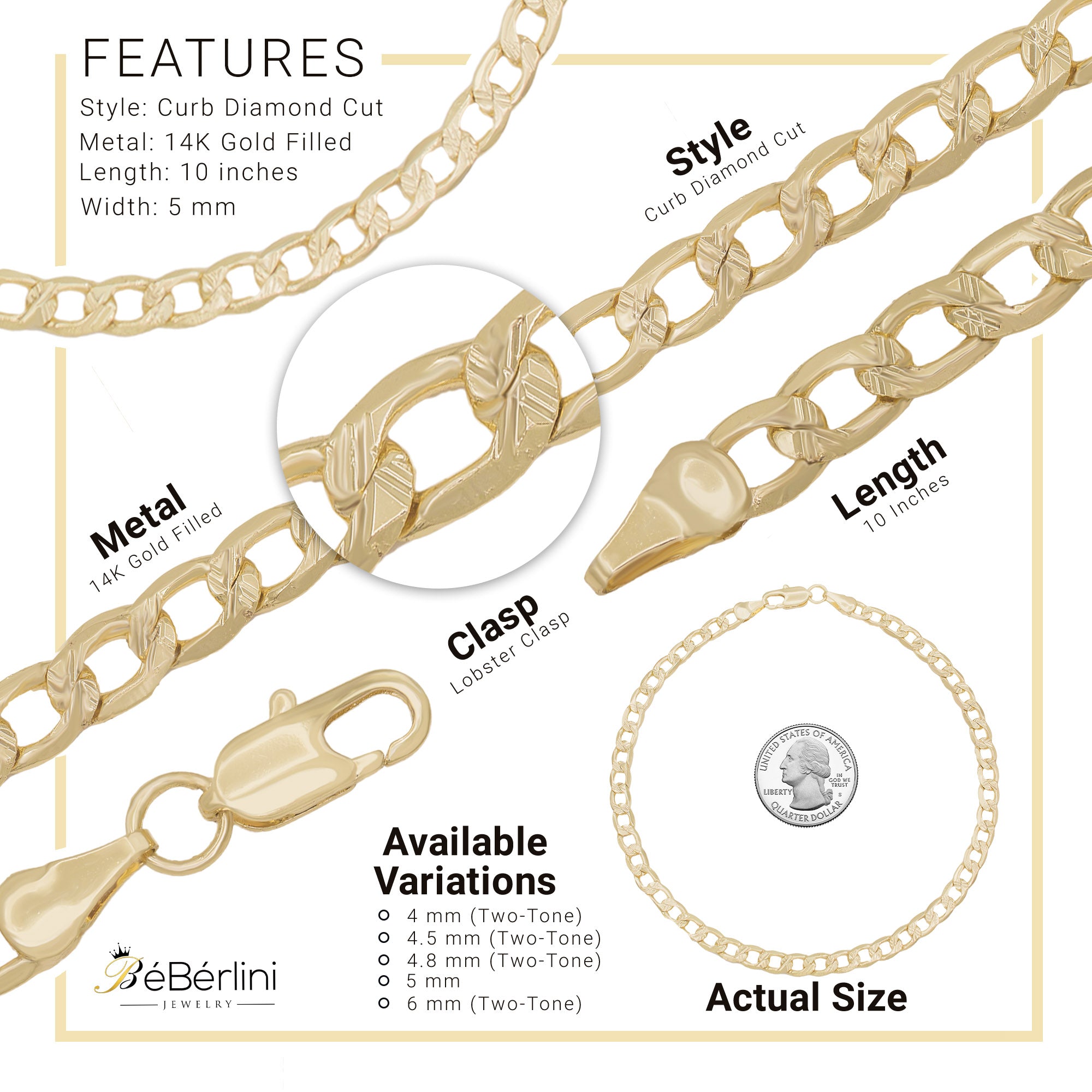 Cuban Link Anklet Chain