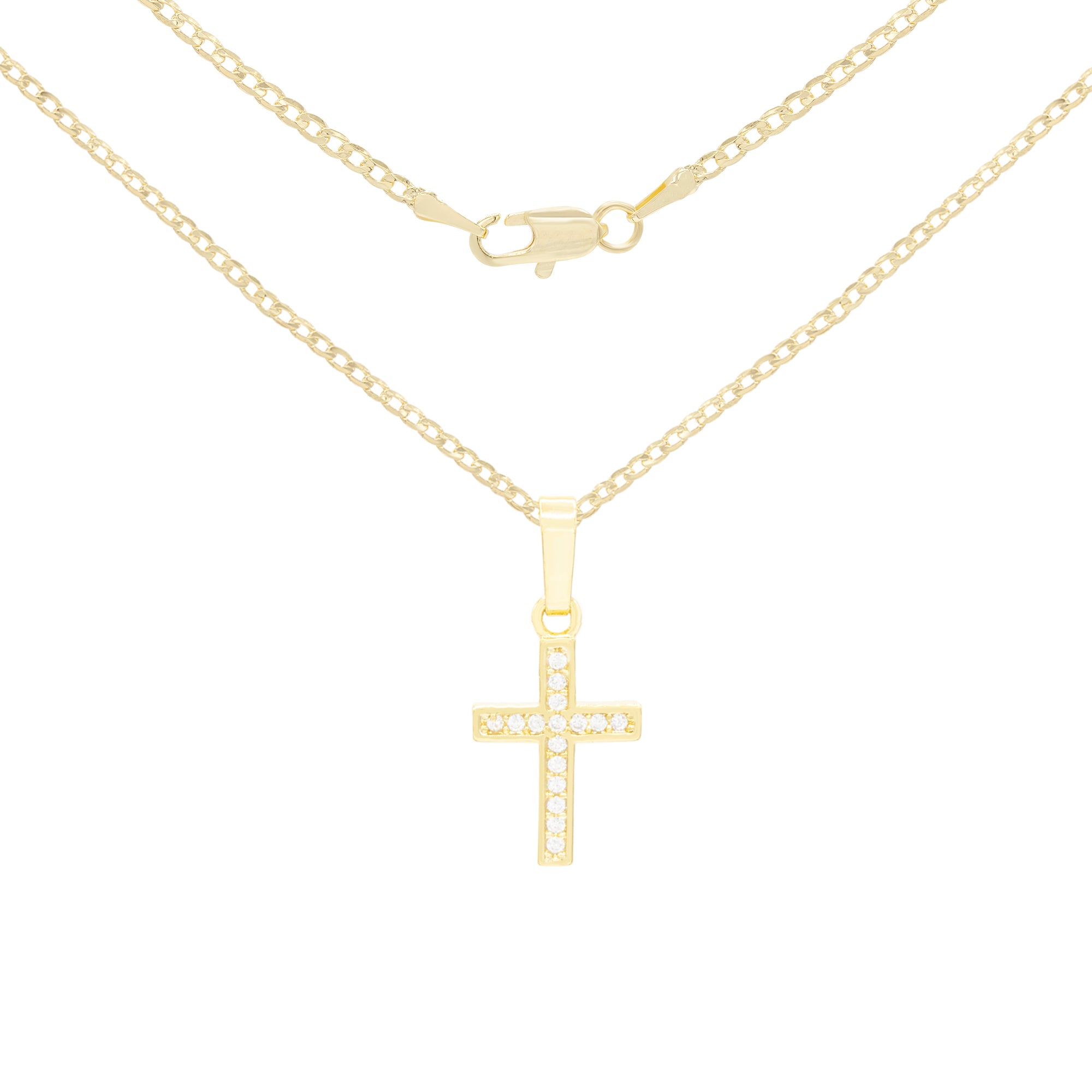 Cross Pendant Necklace Set