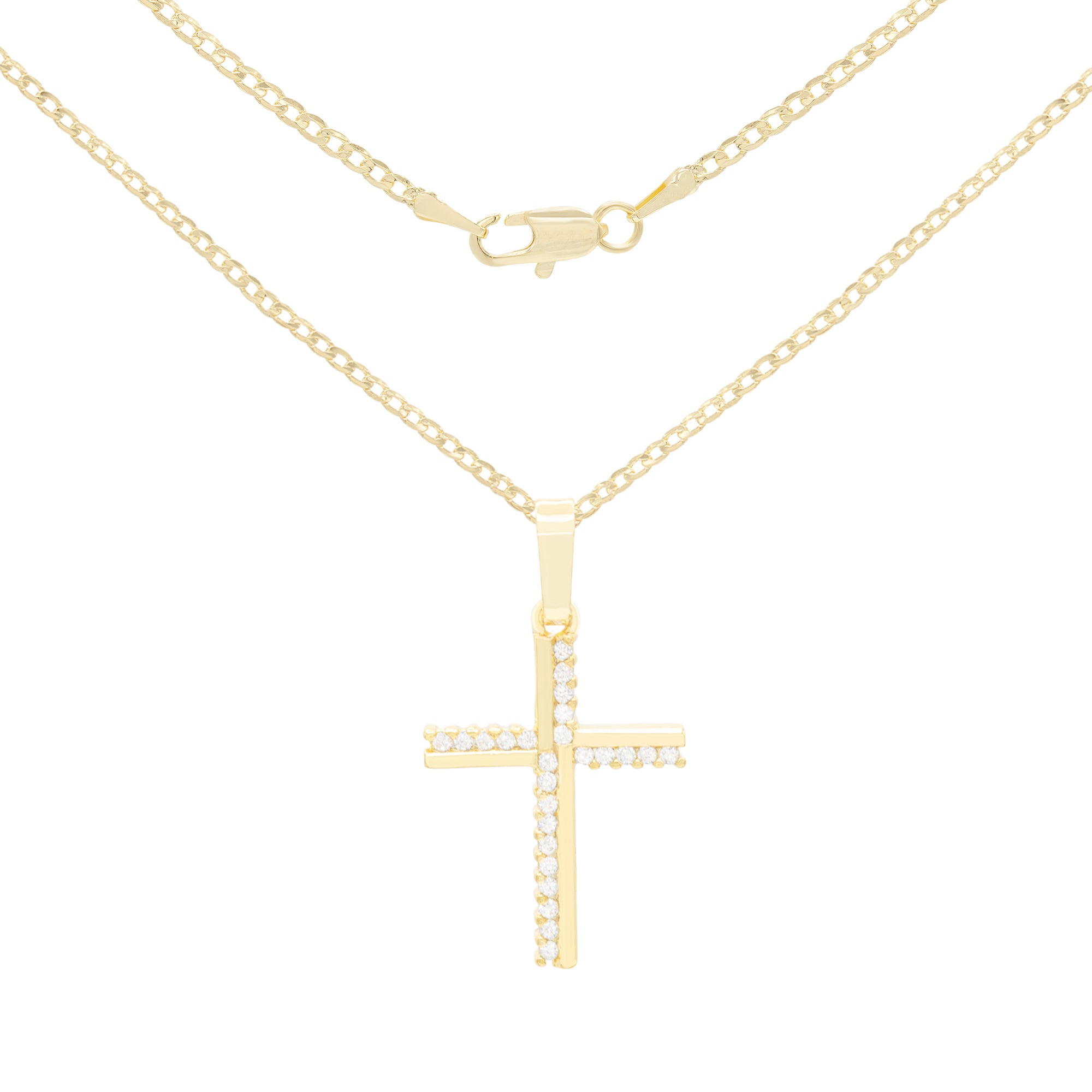 Women Cross Pendant Necklace Set For Jewelry