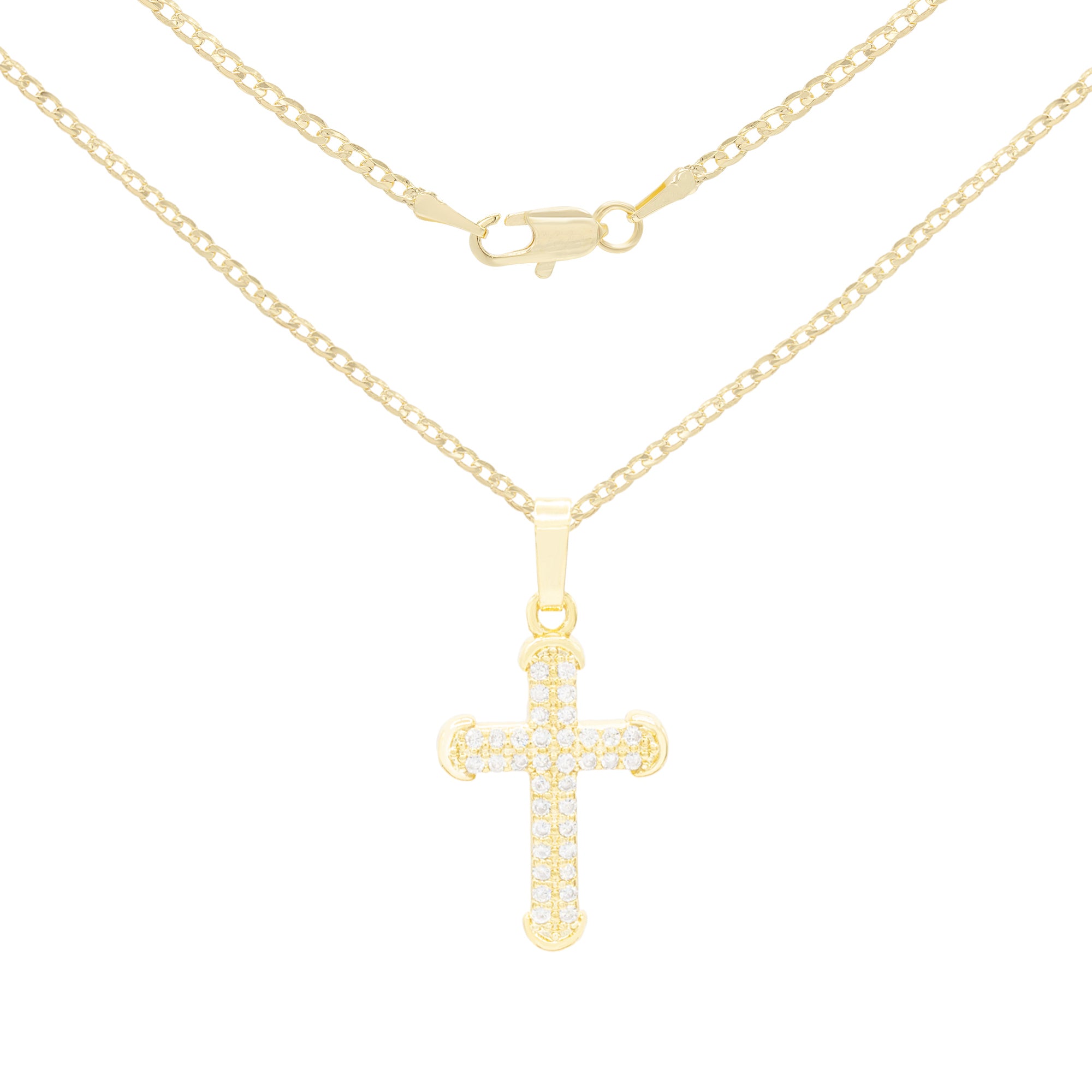 Cross Pendant Necklace Set