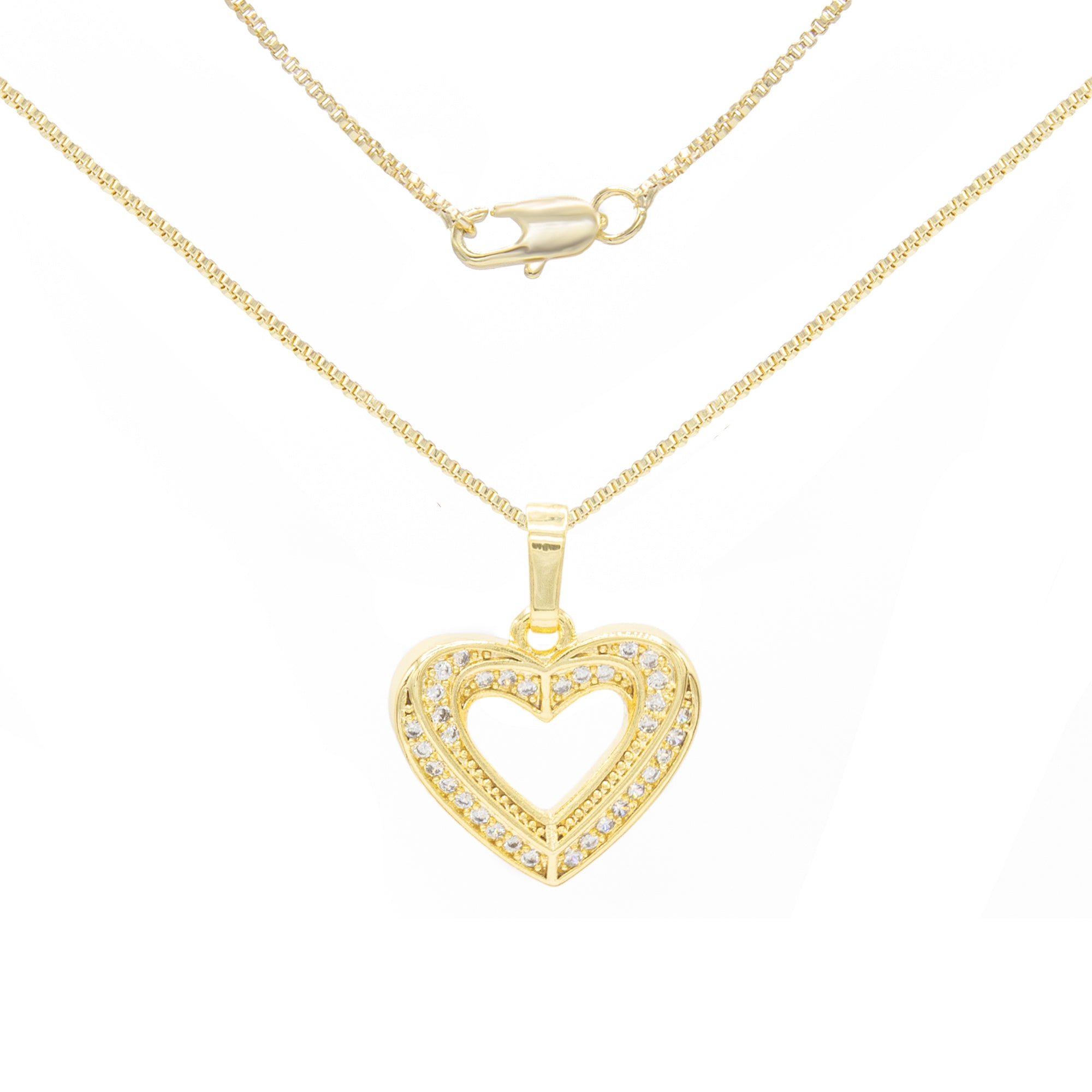 Women Heart Pendant Necklace Set For Jewelry