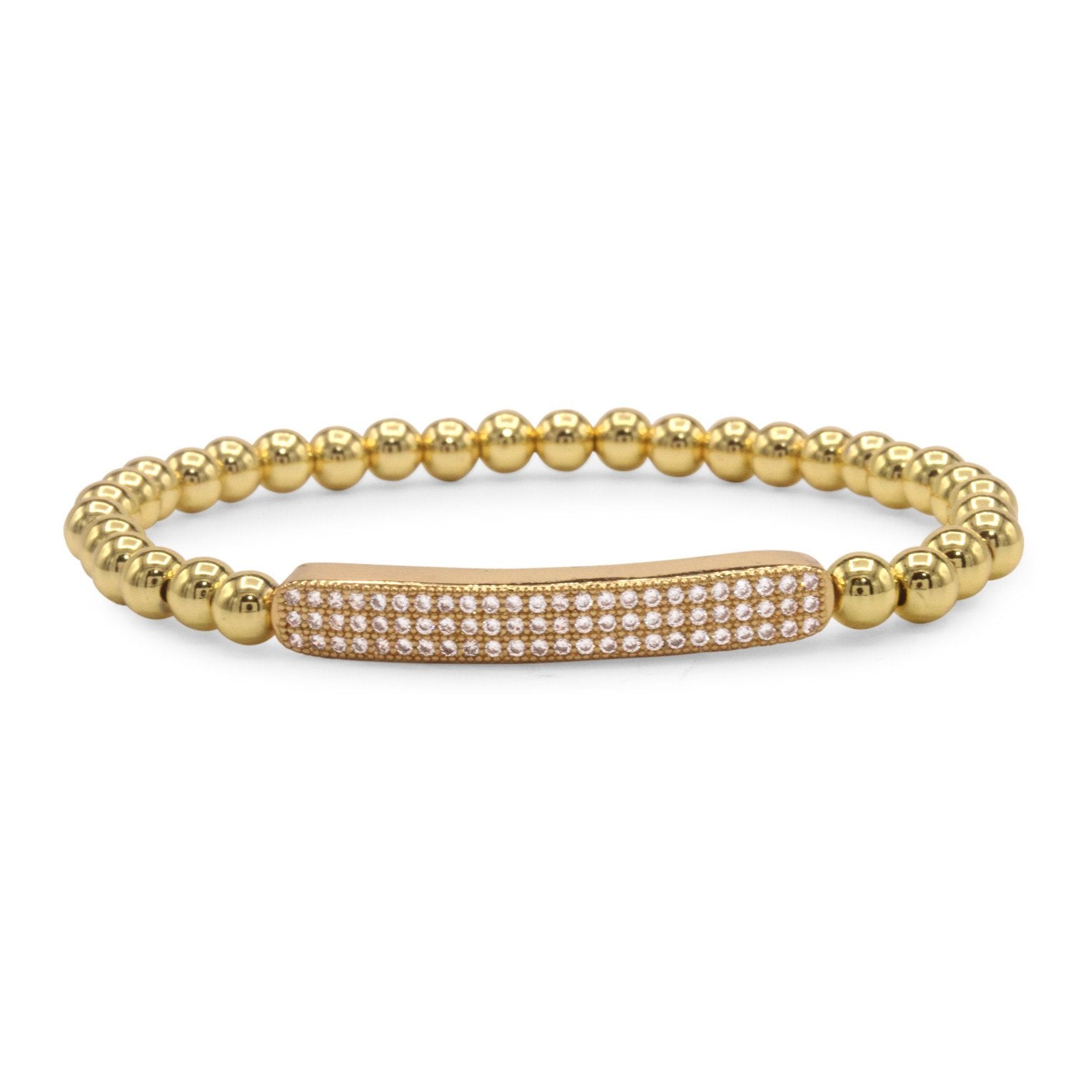 14K Gold Plated Bead Bracelet