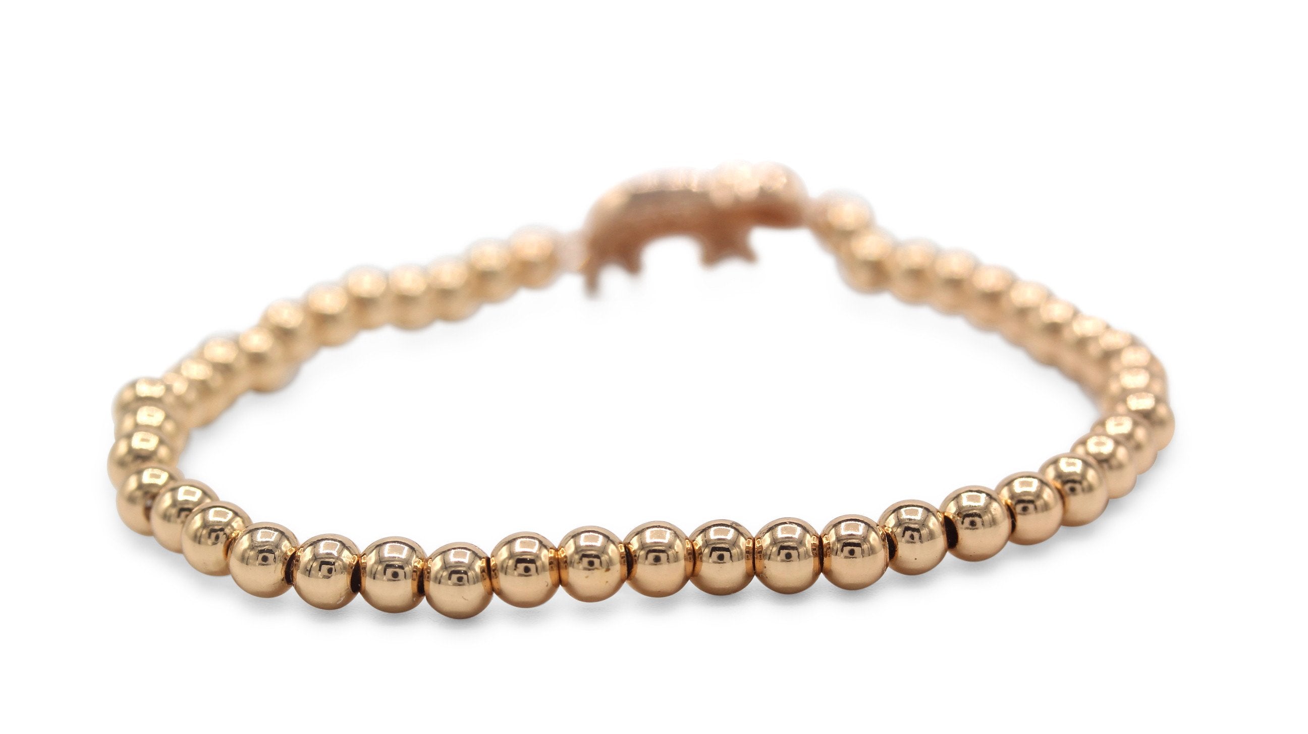 14K Gold Plated Bead Wrist Band for Women