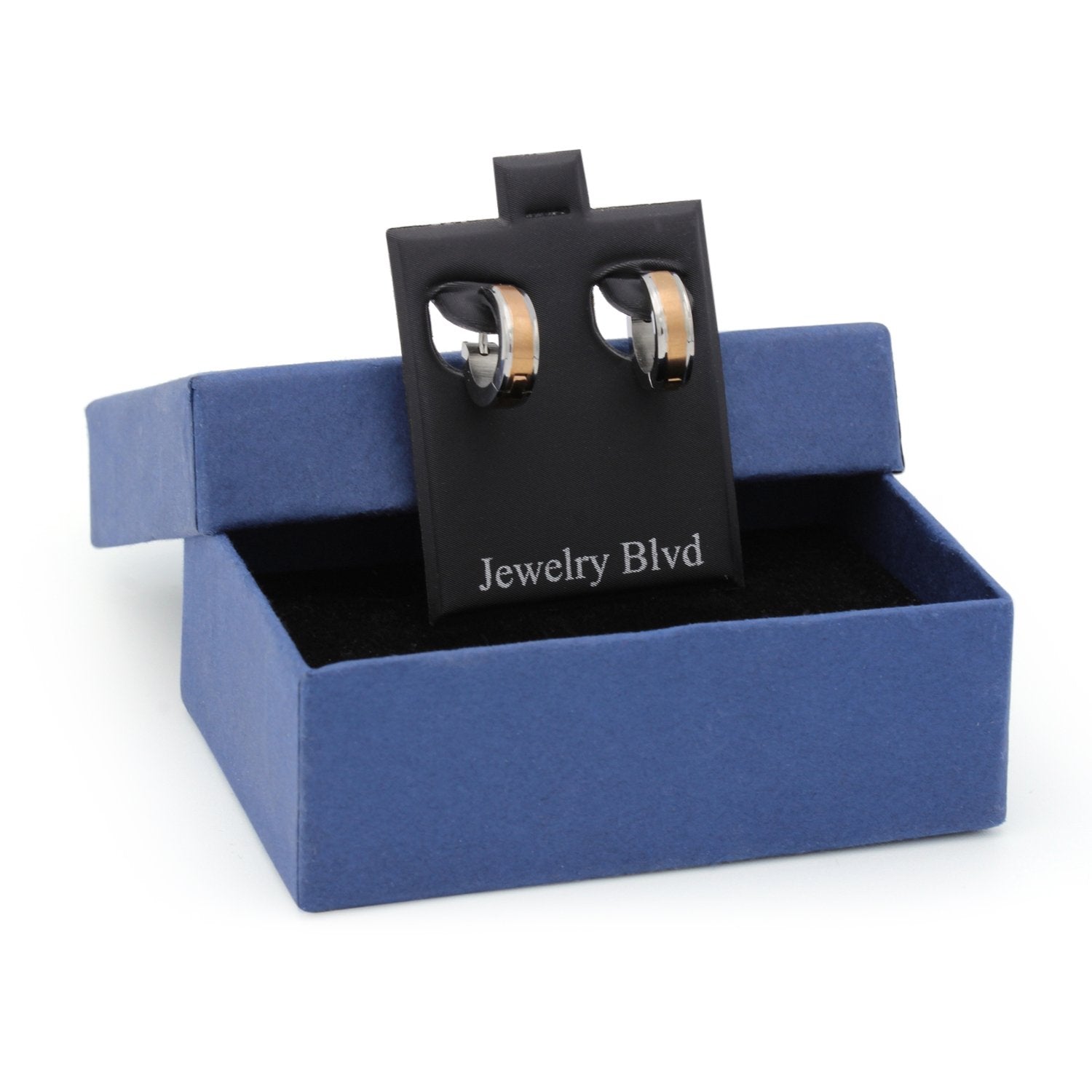 Rose Gold Huggie Earrings Box 